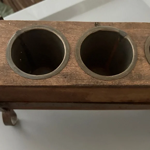 5 Hole Sugar Mold with 5 Tin Inserts - Picture 3 of 5